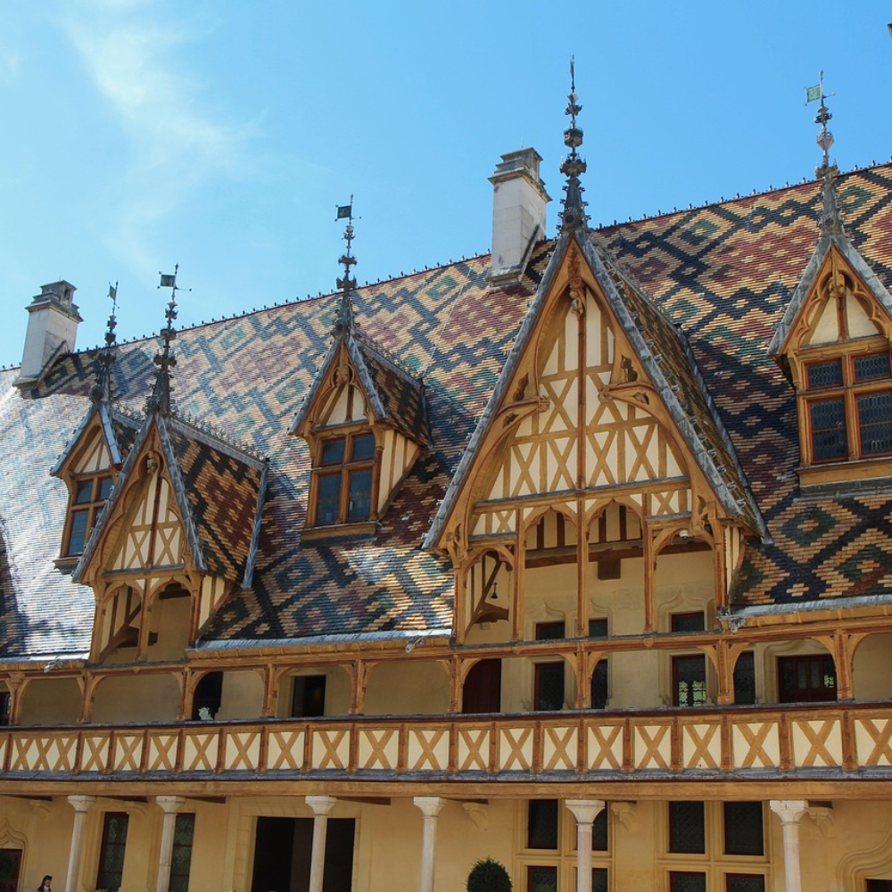 devanture des Hospices de Beaune